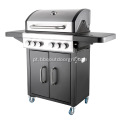 4 Burner Gas Grill BBQ com queimador lateral